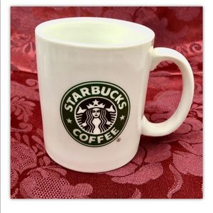 2006 Starbucks Coffee Mug Classic Style White Ceramic Coffee Cup Mugs 12oz